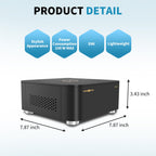 Black Forester F2 audiophile-grade linear power supply emphasizing stylish appearance with a lightweight and compact design