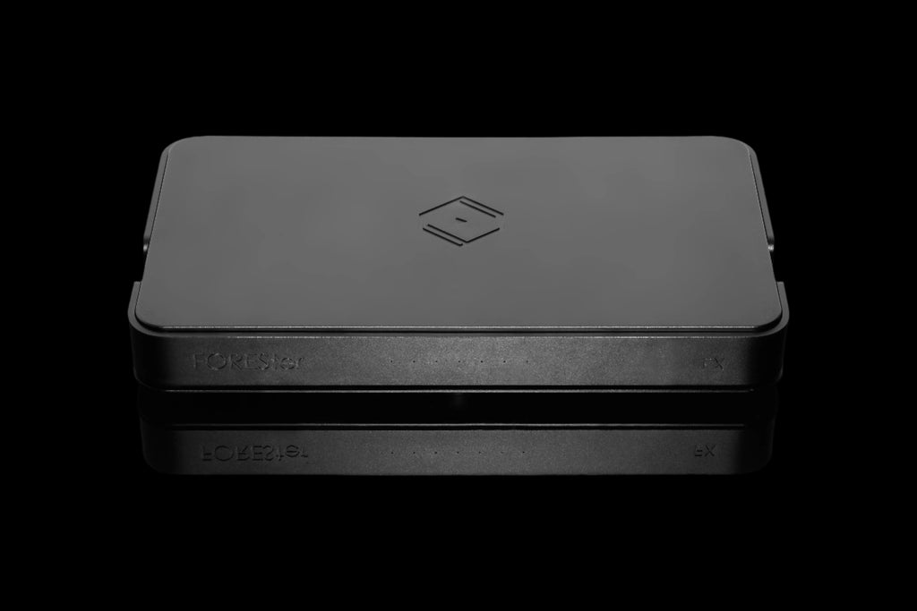 Front view of Silent Angel Forester FX linear power supply, showing minimalist design