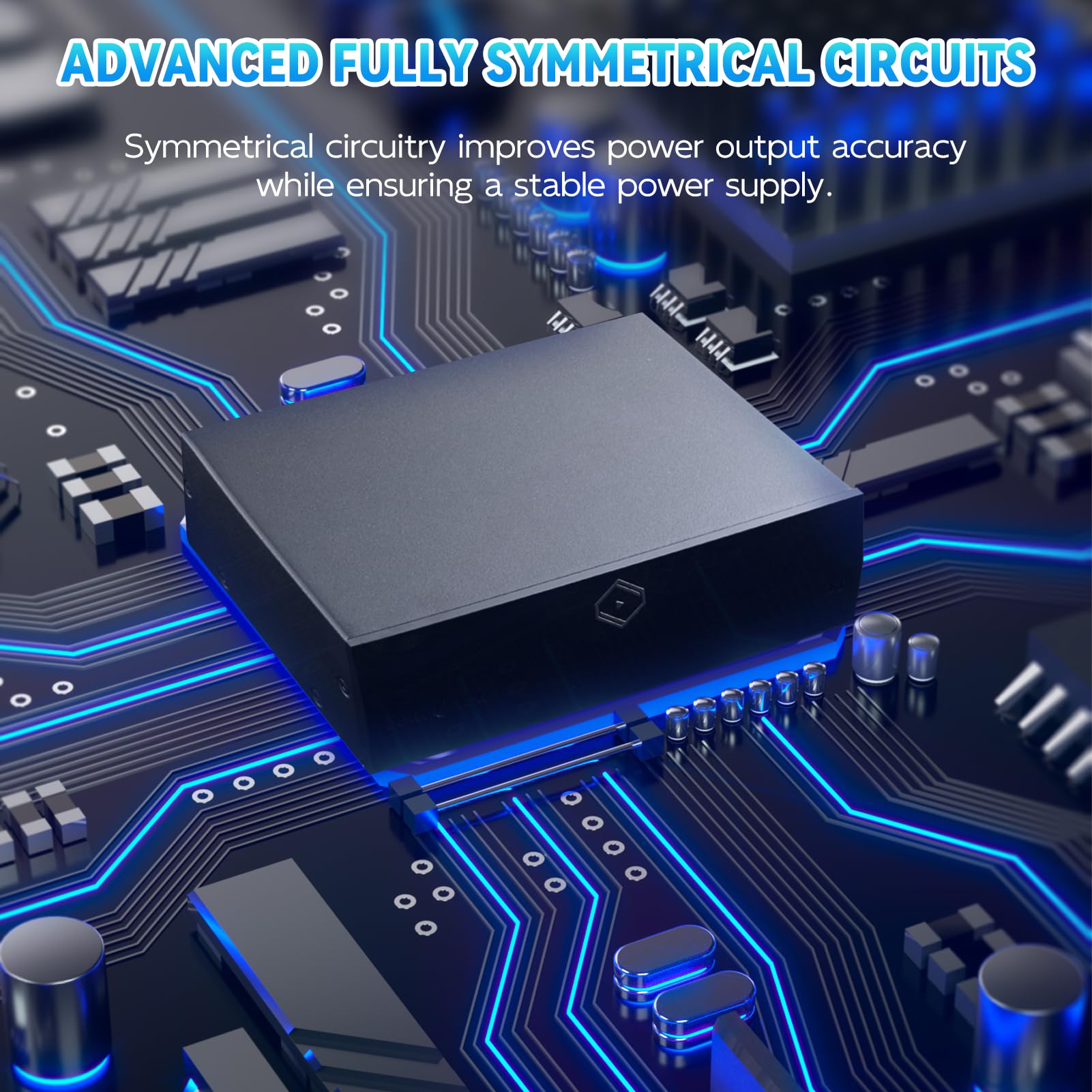 Forester F1 is equipped with hifi audiophile-grade advanded fully symmetrical circuits to improve power output accuracy while ensuring a stable power supply