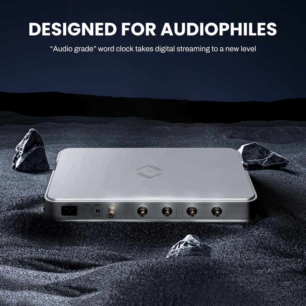 Silver Genesis GX Word Clock designed for audiophiles; "audio grade" word clock takes digital streaming to a new level