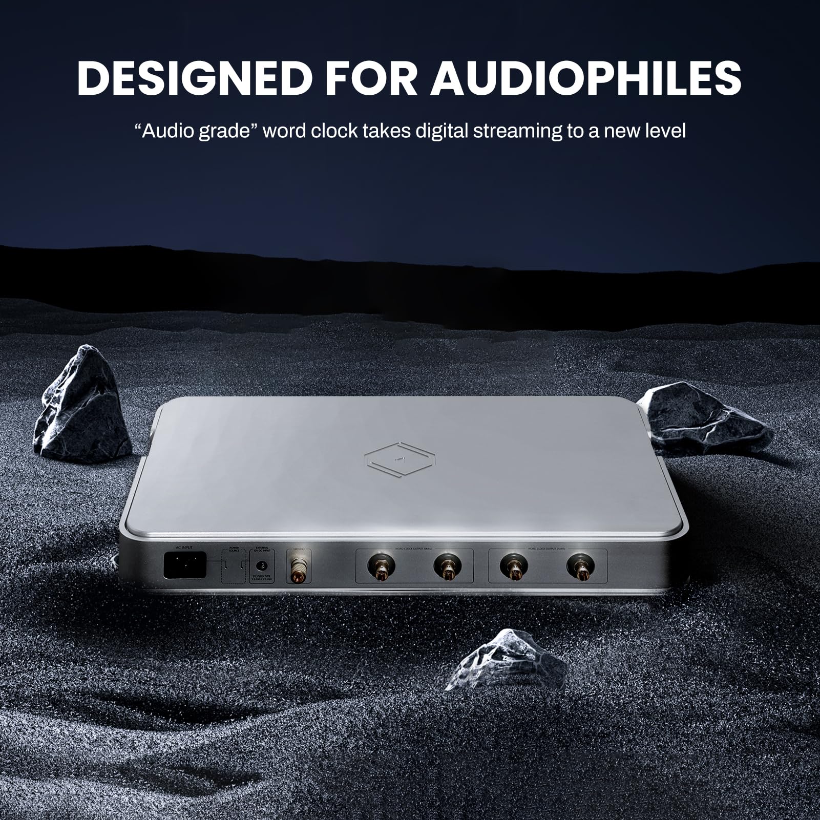 Silver Genesis GX Word Clock designed for audiophiles; "audio grade" word clock takes digital streaming to a new level