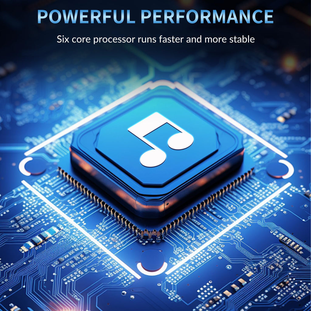 Munich MU audiophile-grade hifi music streamer emphasizing six core processor that runs faster and more stable for powerful performance