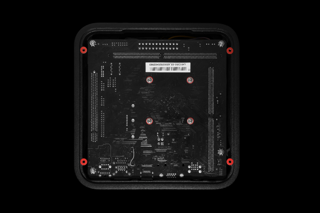 Rhein Z1C Black bottom view of audiophile-grade music server