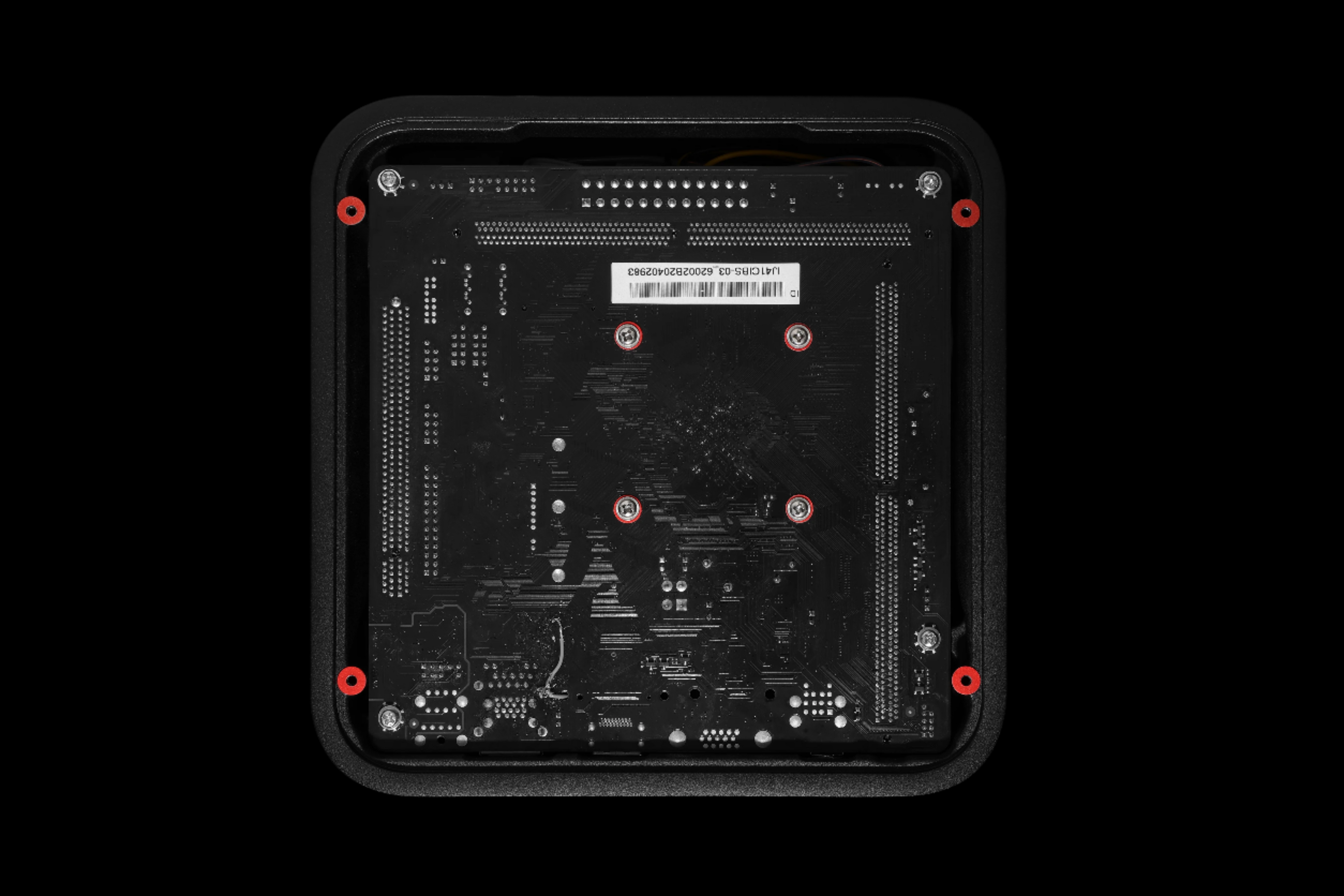 Rhein Z1C Black bottom view of audiophile-grade music server