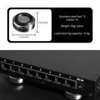 Side view of Silent Angel S28 shock mounts, highlighting layered construction and damping material