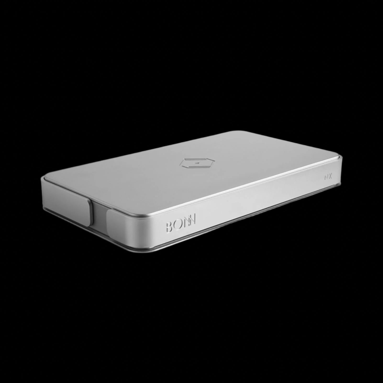 Front view of Silent Angel Bonn NX network switch, showing minimalist design